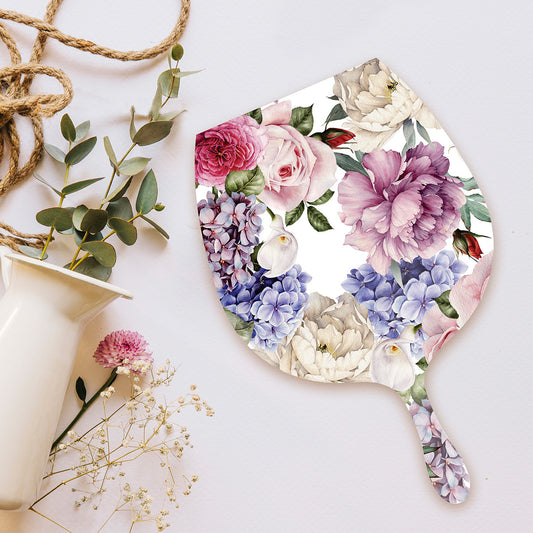 Hydrangeas and Rose flowers Platter