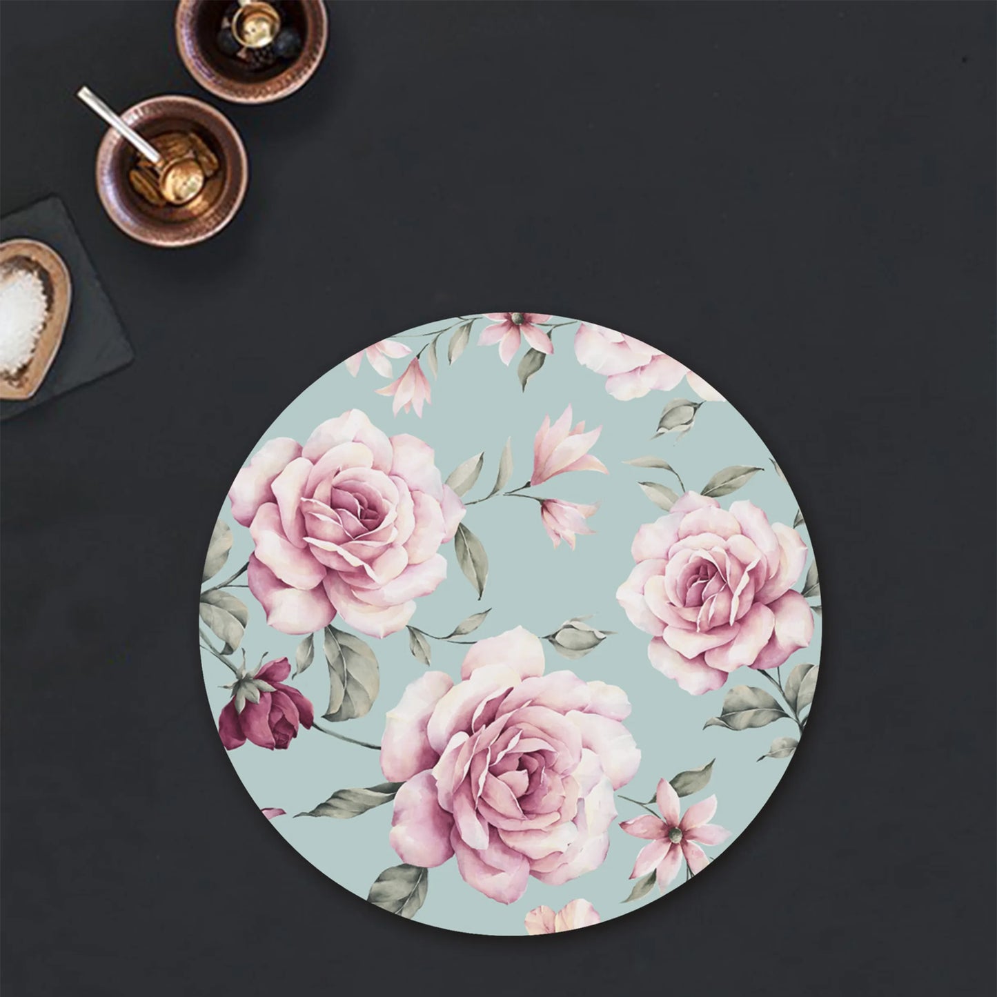 Pale pink roses Table Mat | TM 027 (set of 2)