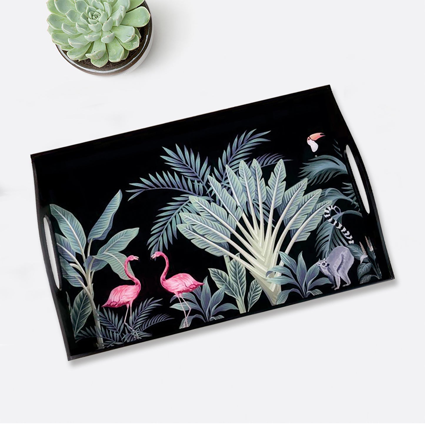 Tropical Print Tray