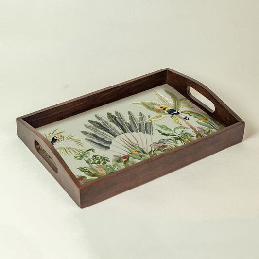 Sage Tropical Solid Wood Tray