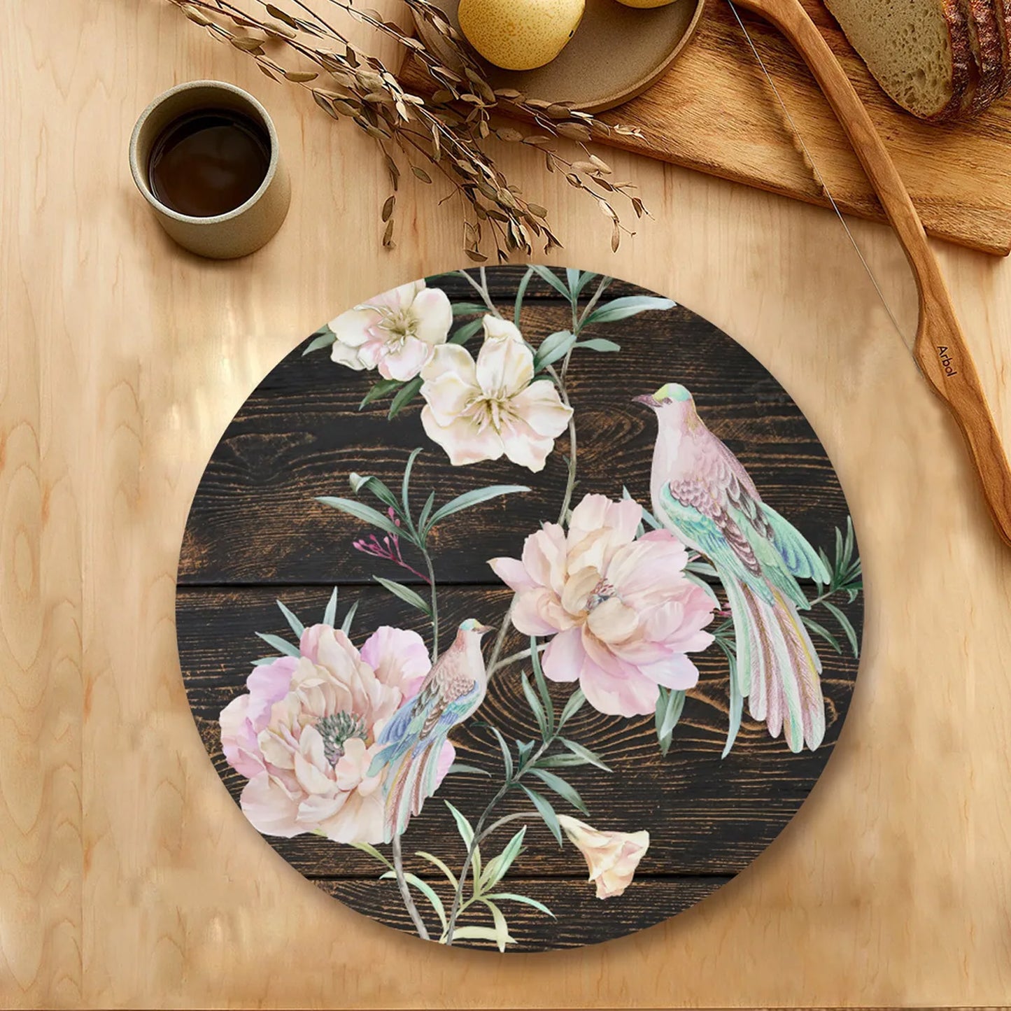 “Exotic Birds & Flowers” Tablemats | TM 096 (set of 2)
