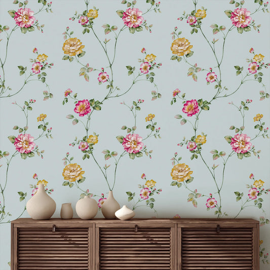 Trail Of Vintage Roses Wallpaper | WP 033