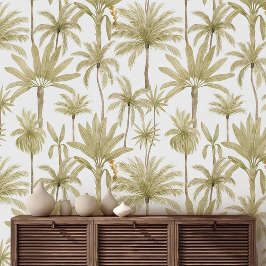 “Coconut and Banana Palms” wallpaper | WP 121