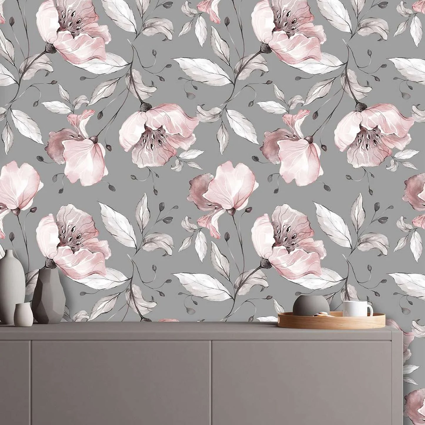 Blushing Blooms Wallpaper | WP 098