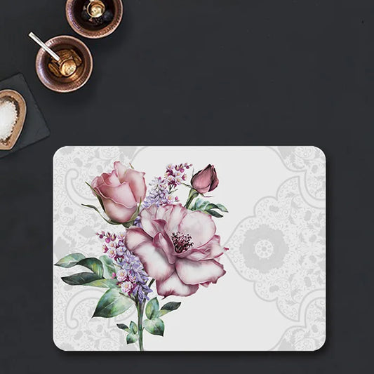 Flowers in Pastel Table Mat | TM 042 (set of 2)