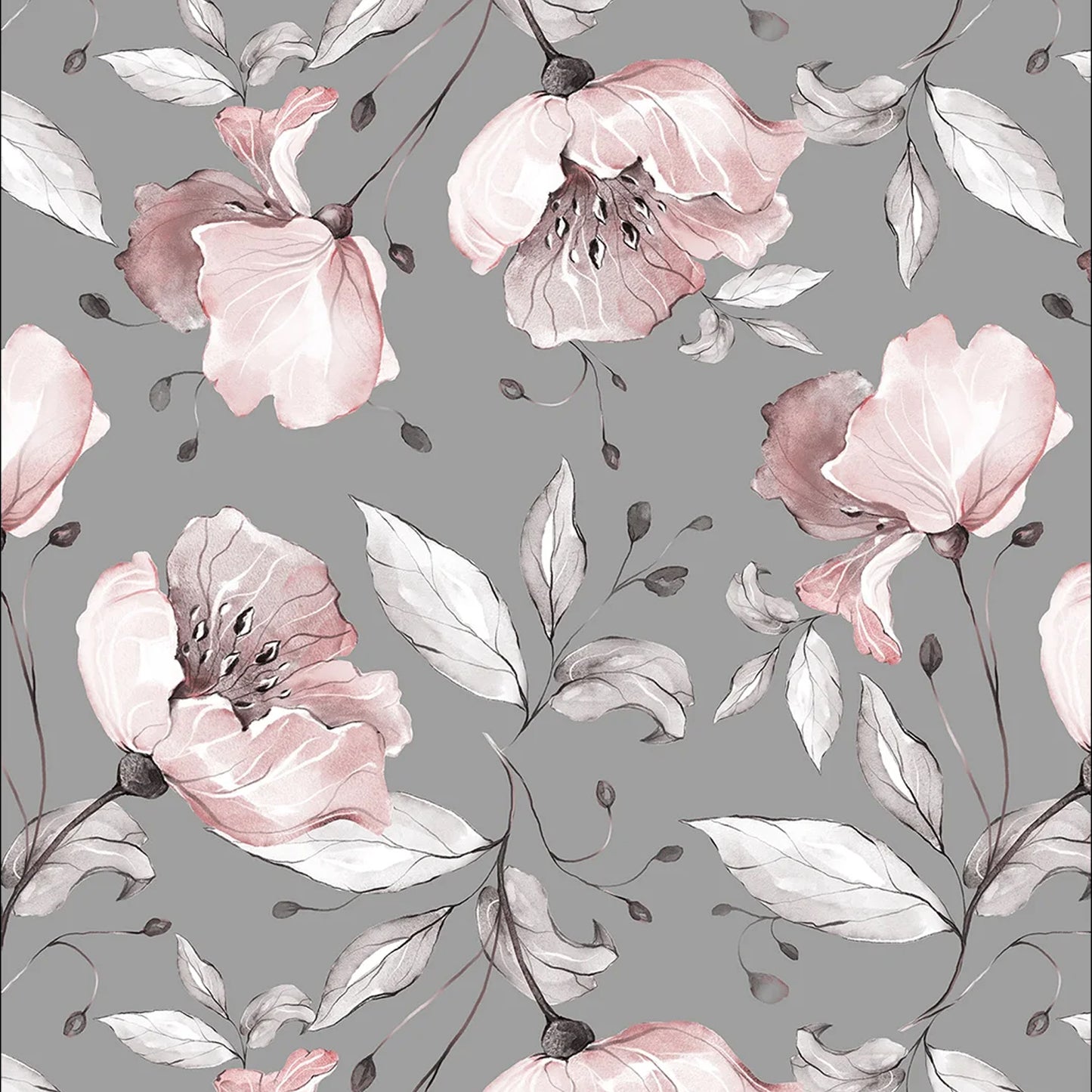 “Blushing Blooms” Wallpaper | WP 098