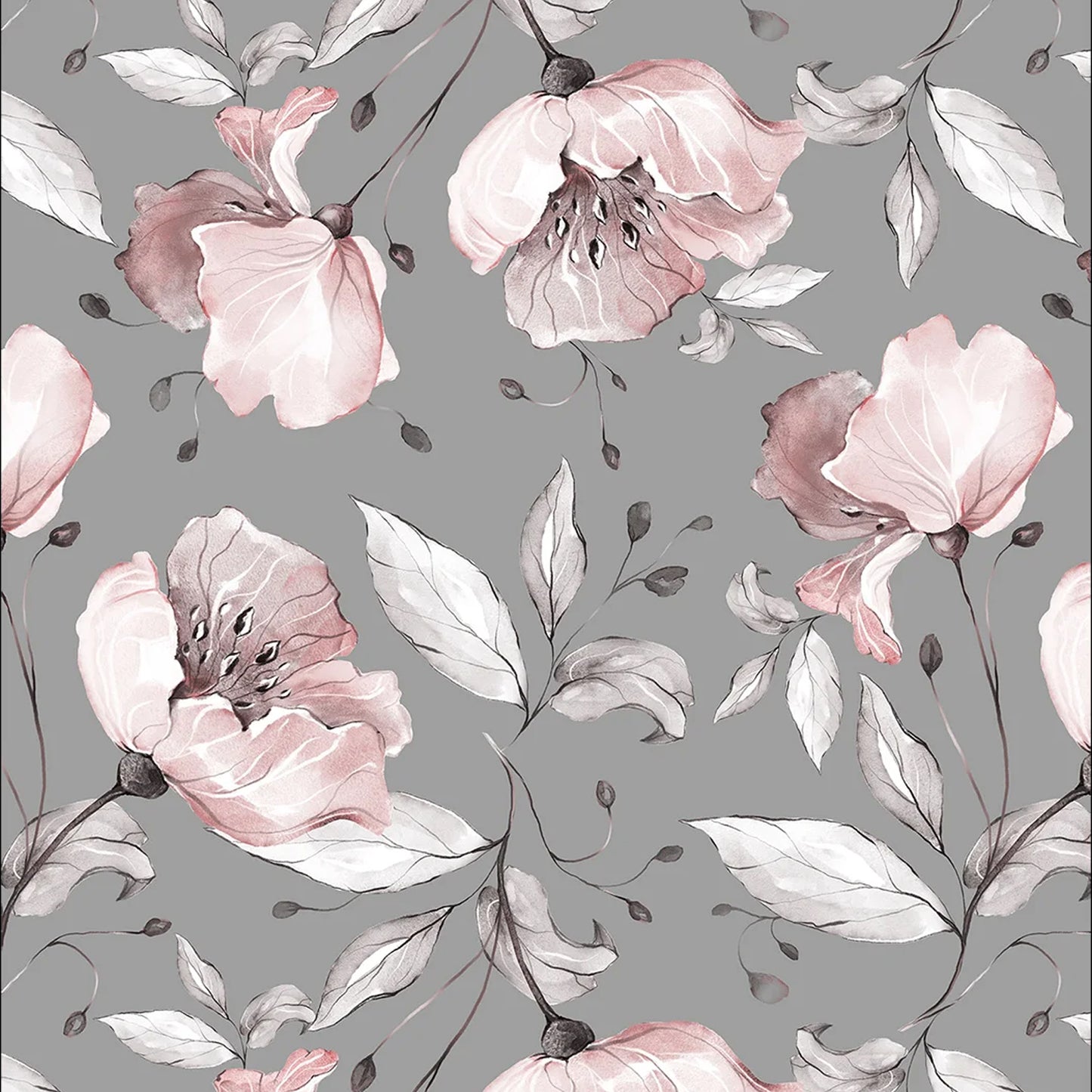 Blushing Blooms Wallpaper | WP 098