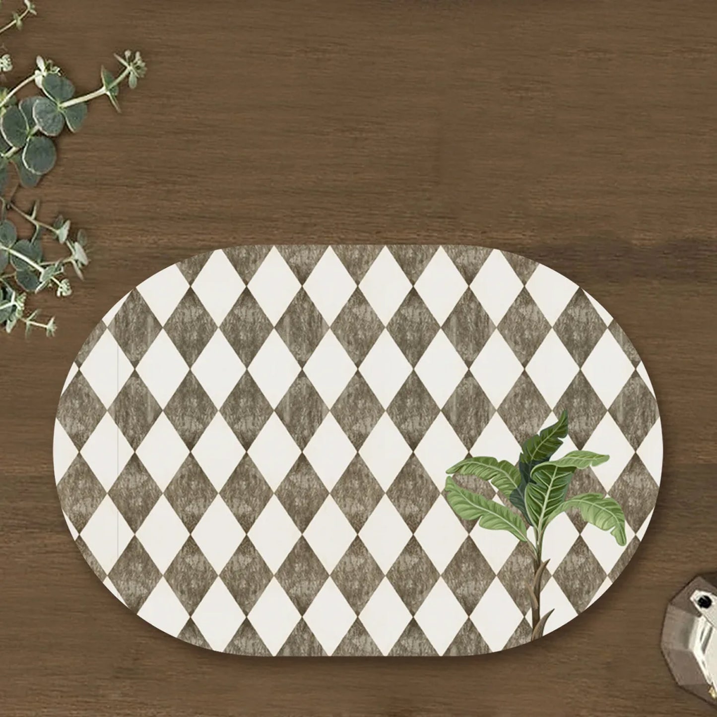 A lone palm on vintage background Tablemats | TM 063 (set of 2)