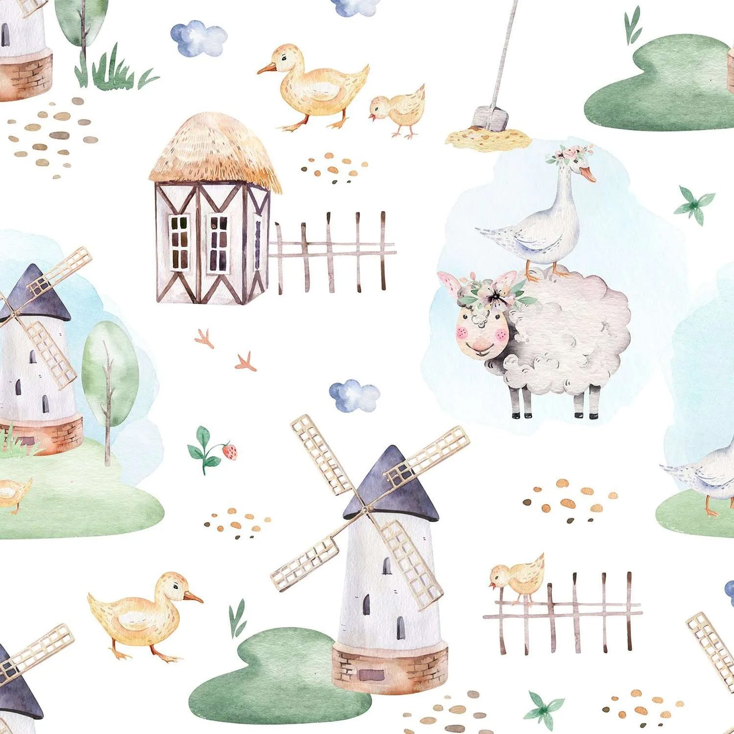 Cute farm animals Wallpaper | WP 117