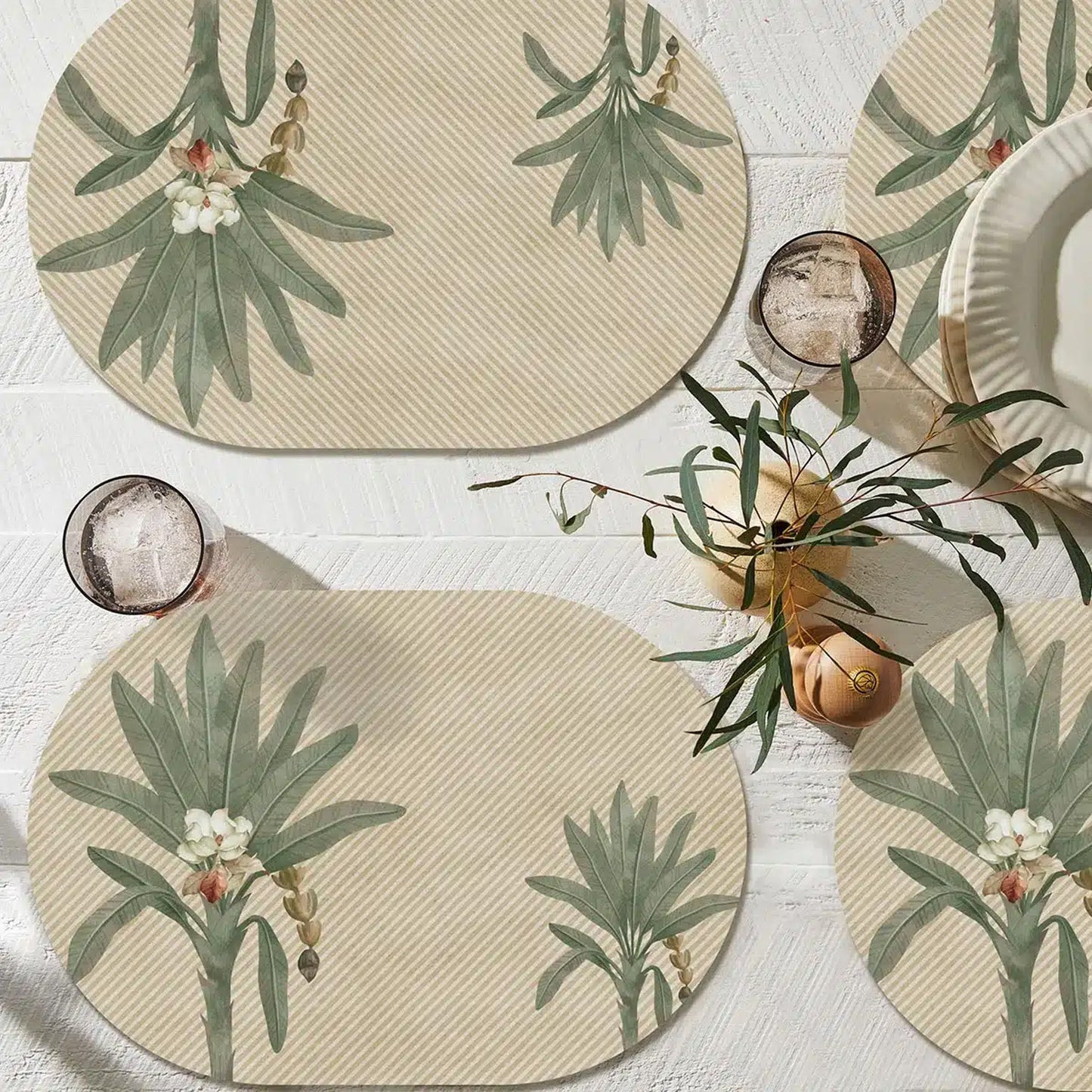 The Tropical Palms Table mats | TM 068 (set of 2)
