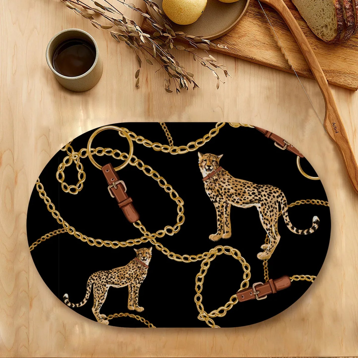 The Royal Leopard Table Mats | TM 060 (set of 2)