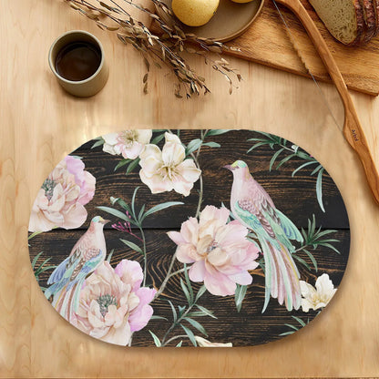 “Exotic Birds & Flowers” Tablemats | TM 096 (set of 2)