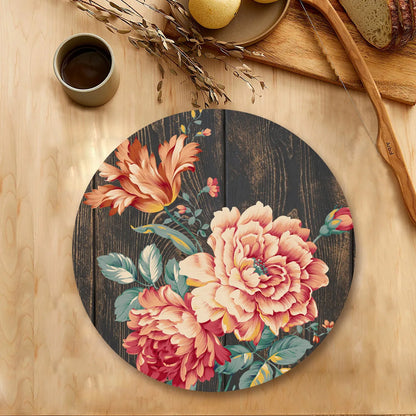 Baroque Art on Weathered Woo Tablemats | TM 084 (set of 2)