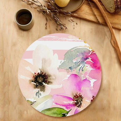 Deconstructed Pastel color flowers Table Mat | TM 003 (set of 2)
