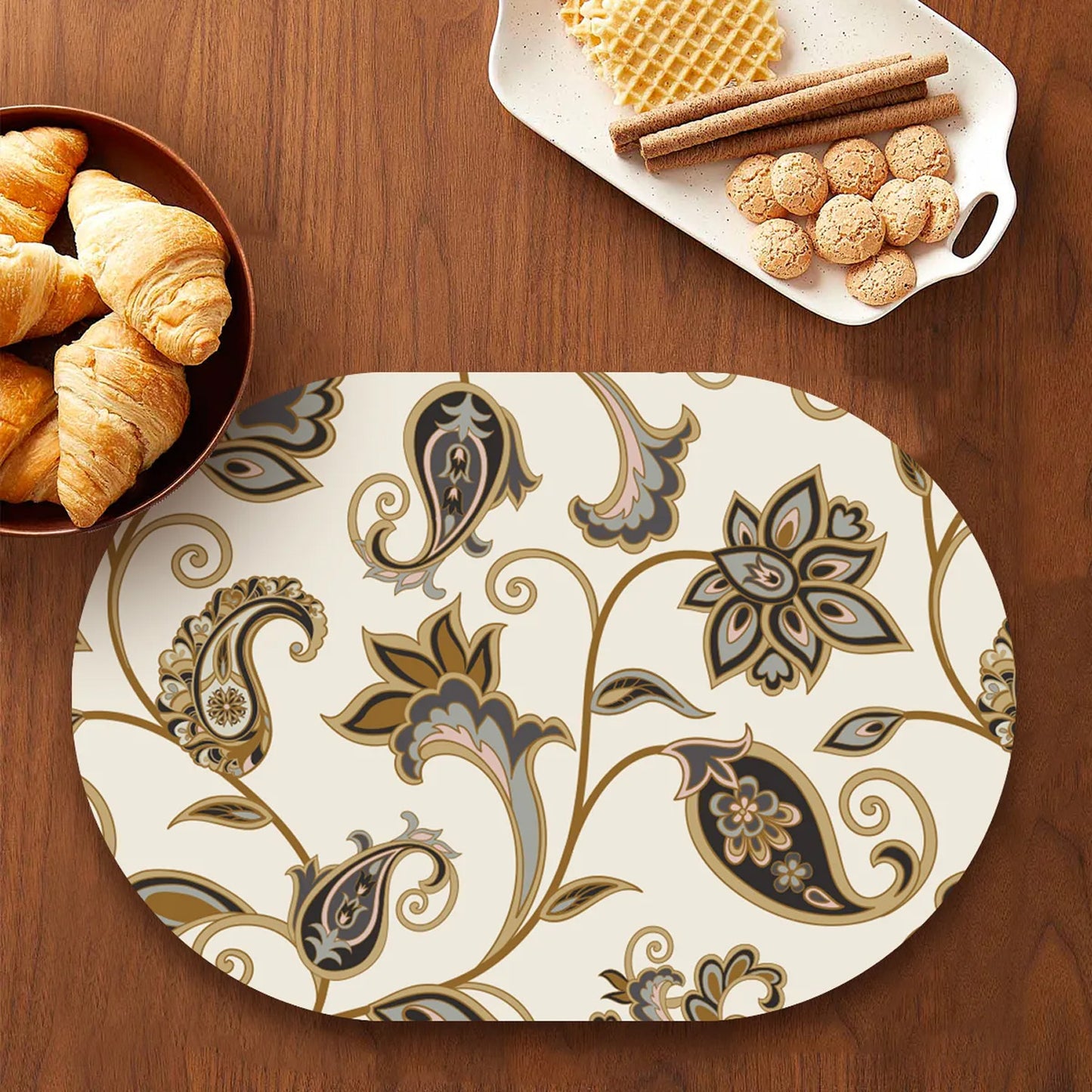 Arabic Ornamental Flowers Table mats | TM 069 (set of 2)