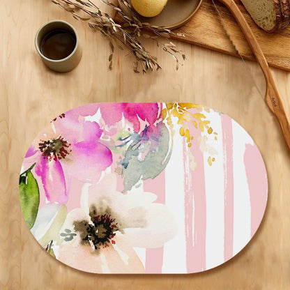 Deconstructed Pastel color flowers Table Mat | TM 003 (set of 2)