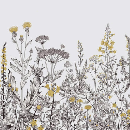 Wild Flowers Wallpaper (Dual tone) | WP 168