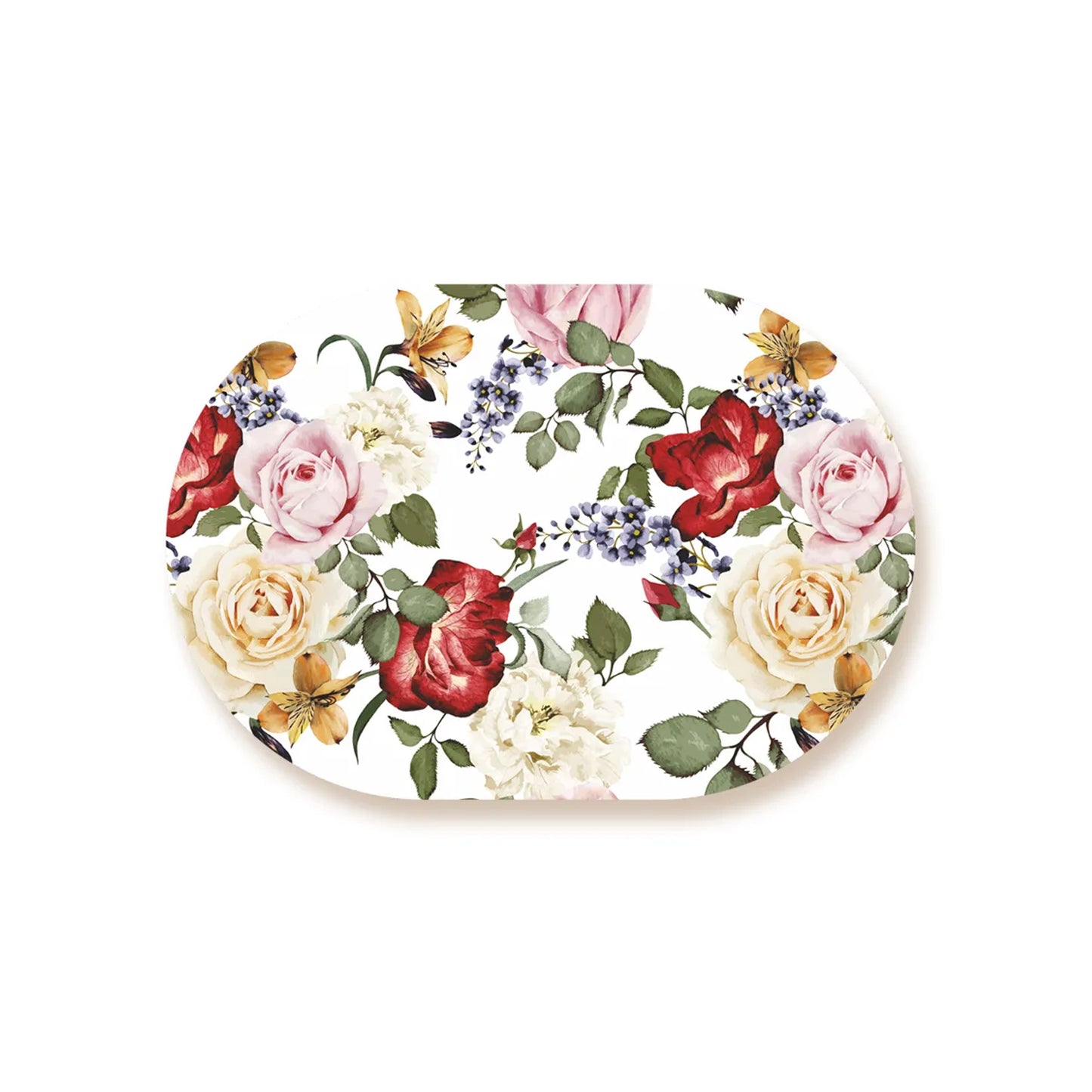 Pink and red roses Table Mat | TM 010 (set of 2)