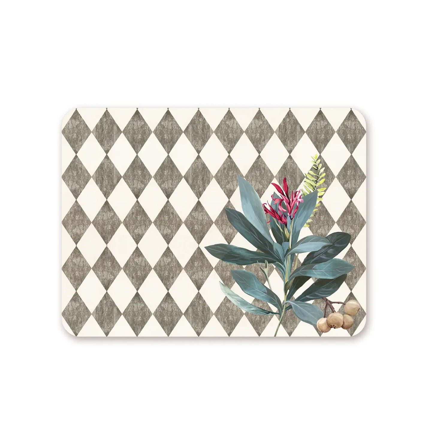 “Sage Leaves” (Ash Grey) Tablemats | TM 083 (set of 2)