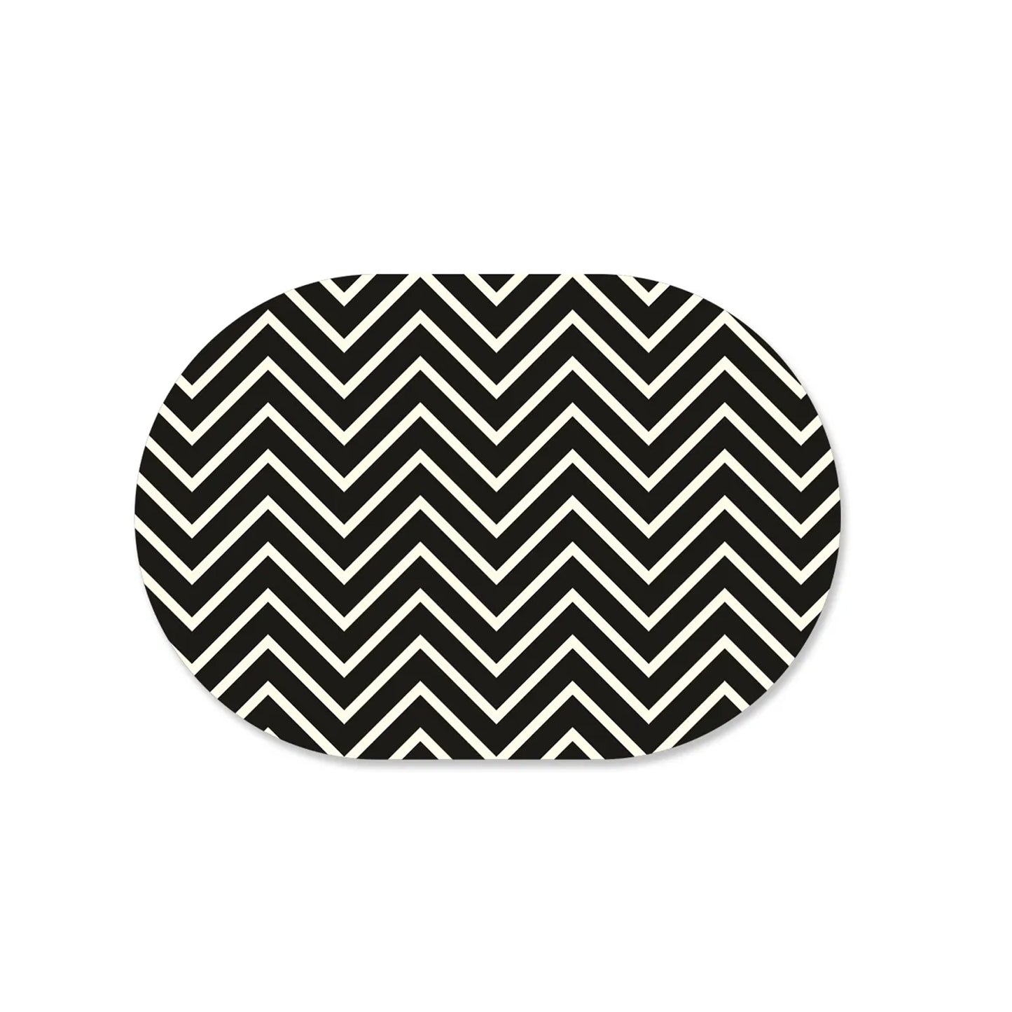 Black and white Chevron print Table Mat | TM 028 (set of 2)