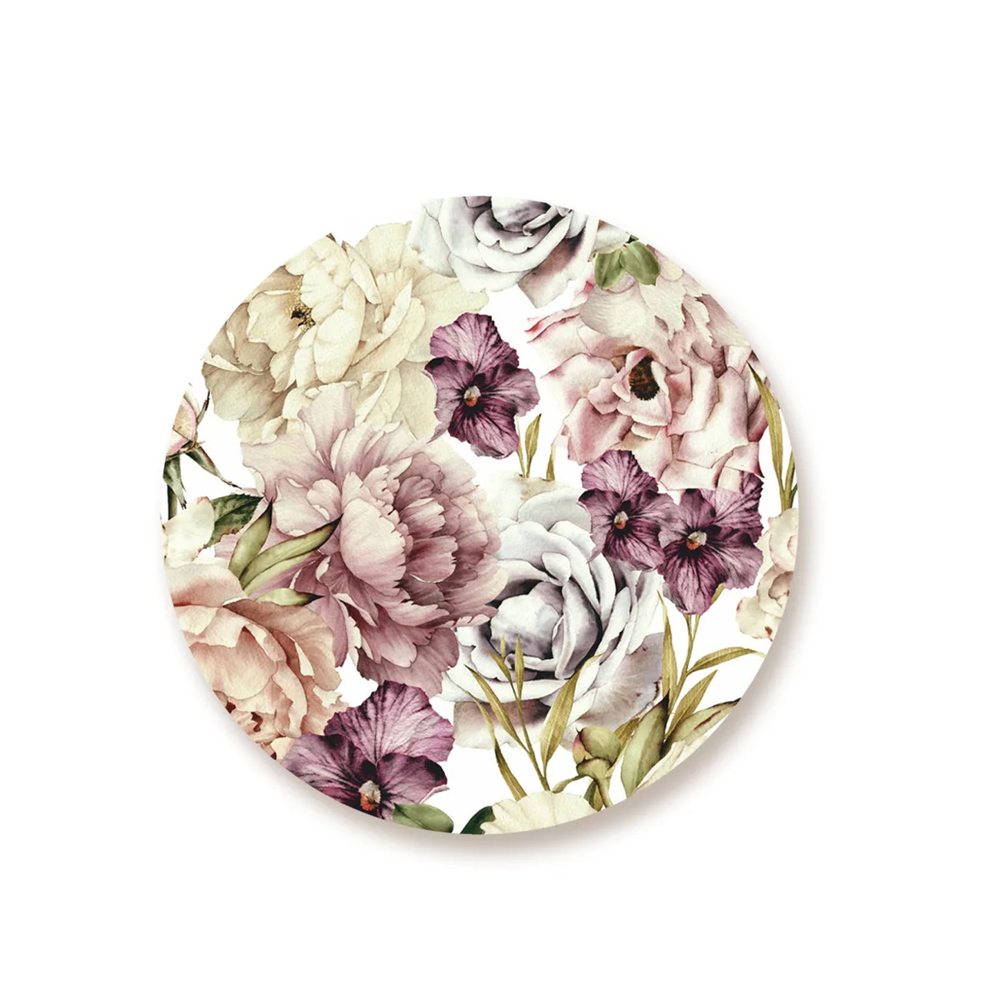 Peach and wine floral Table Mat | TM 037 (set of 2)