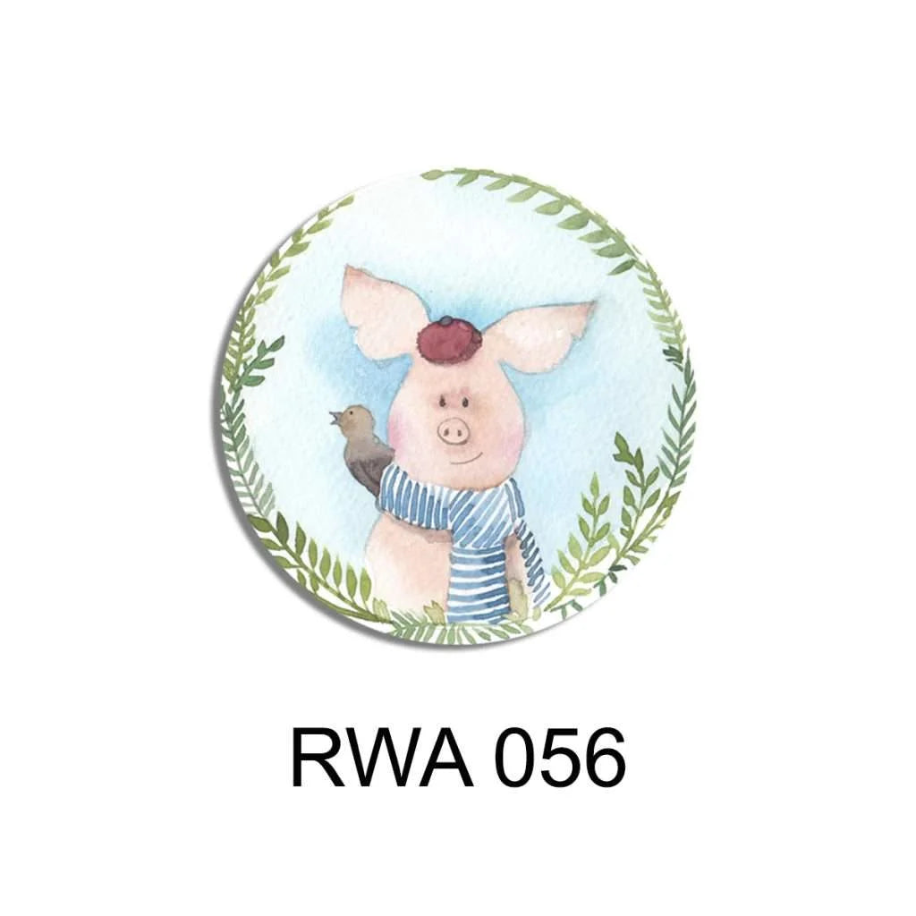 Watercolor Nursery print Wall Plates