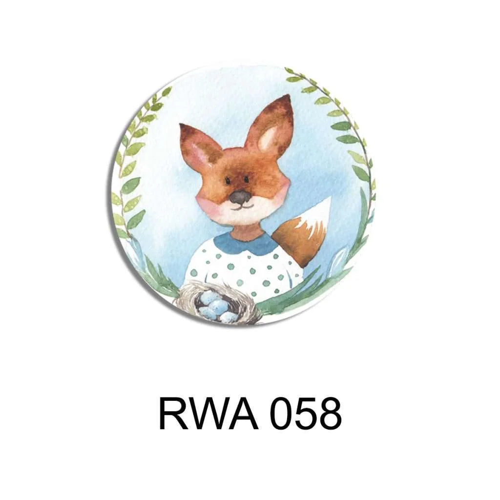 Watercolor Nursery print Wall Plates