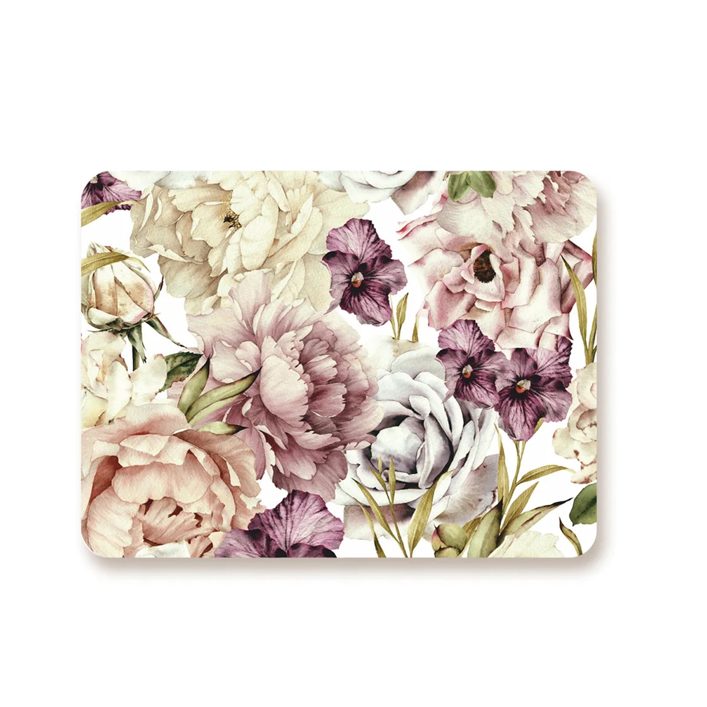 Peach and wine floral Table Mat | TM 037 (set of 2)