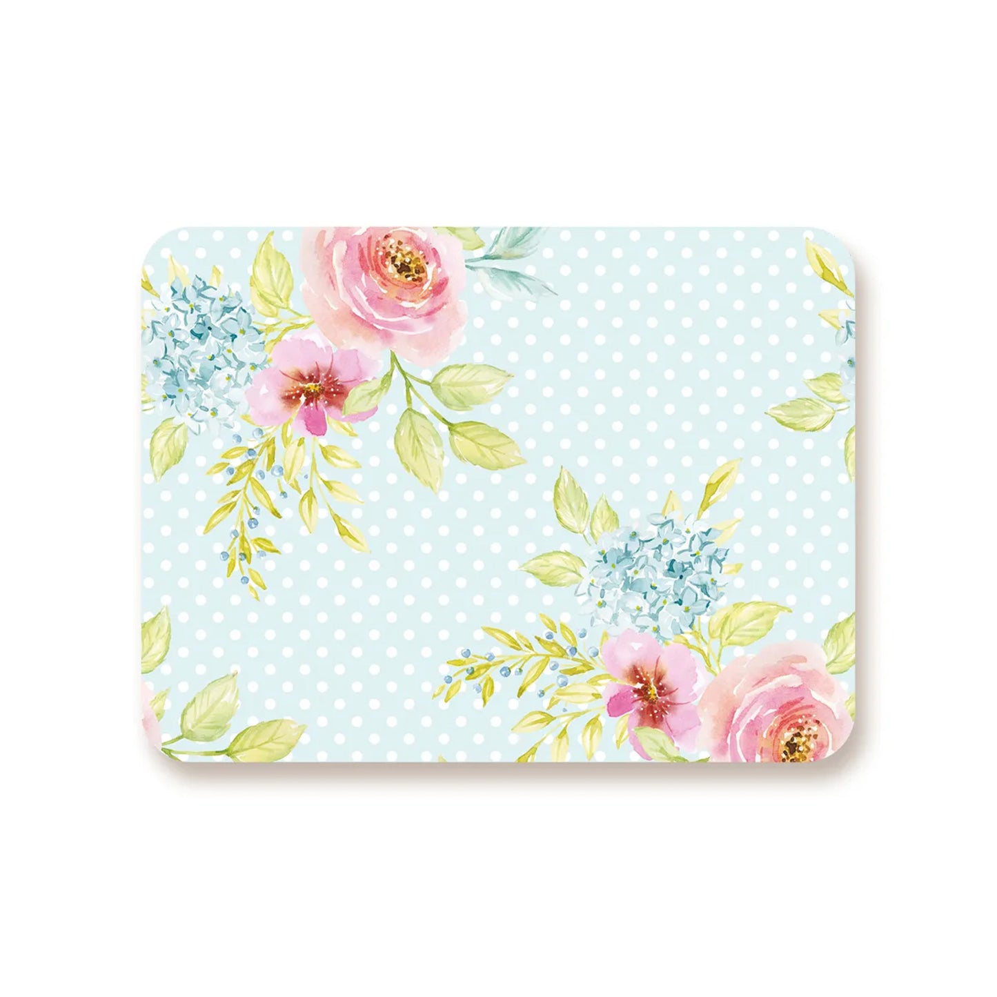 Vintage roses on dotted background Table Mat | TM 039 (set of 2)