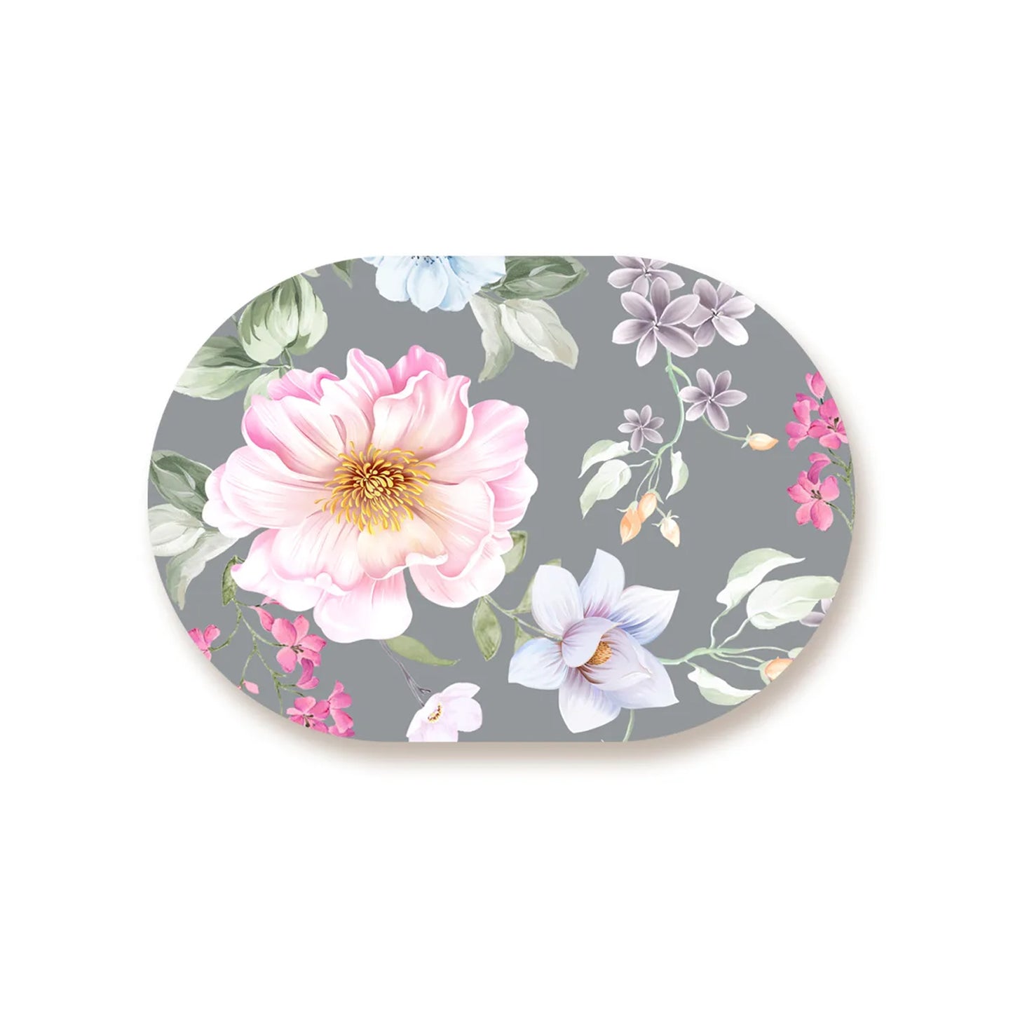 watercolor Flowers,leaves and buds Table Mat | TM 029 (set of 2)