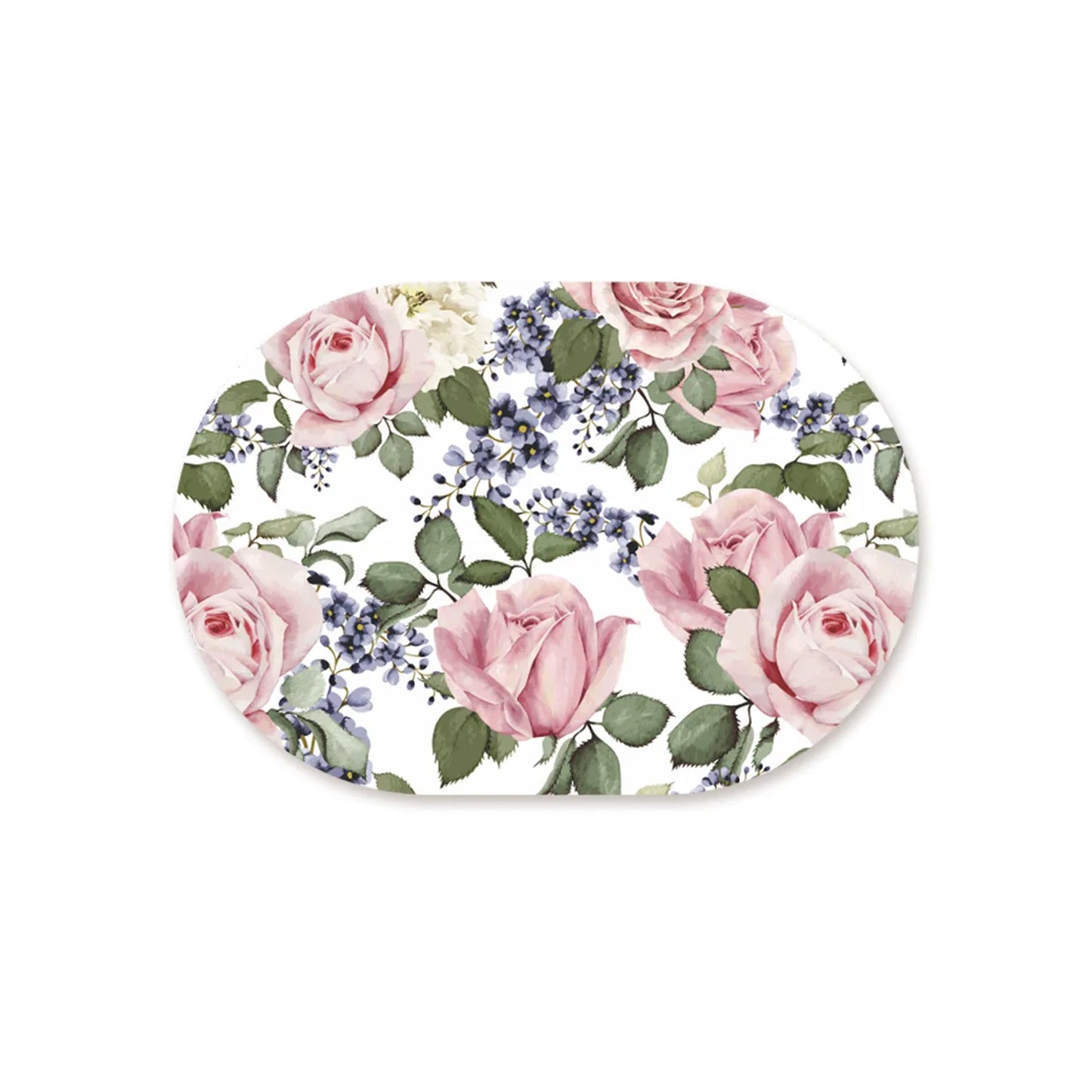 Rose buds and blue flowers Table Mat | TM 002 (set of 2)