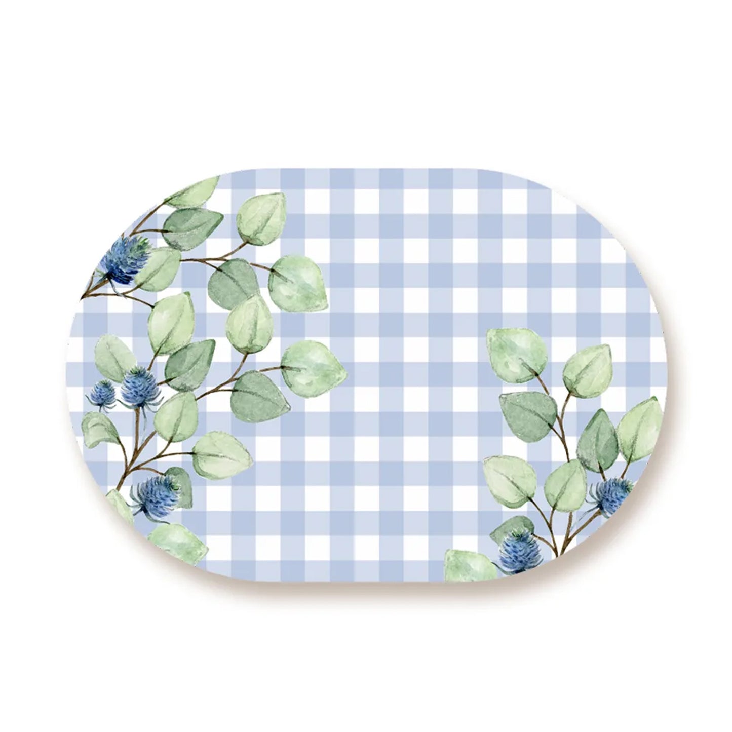 Blue and White Check Table Mat | Placemats TM 051 (set of 2)