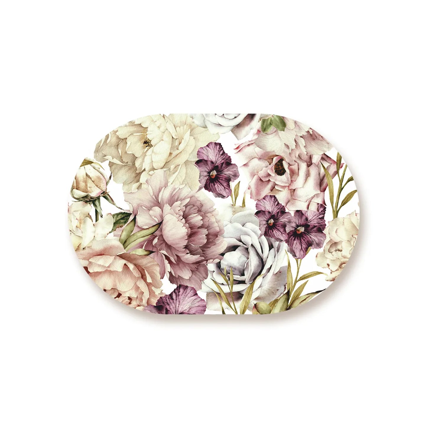 Peach and wine floral Table Mat | TM 037 (set of 2)
