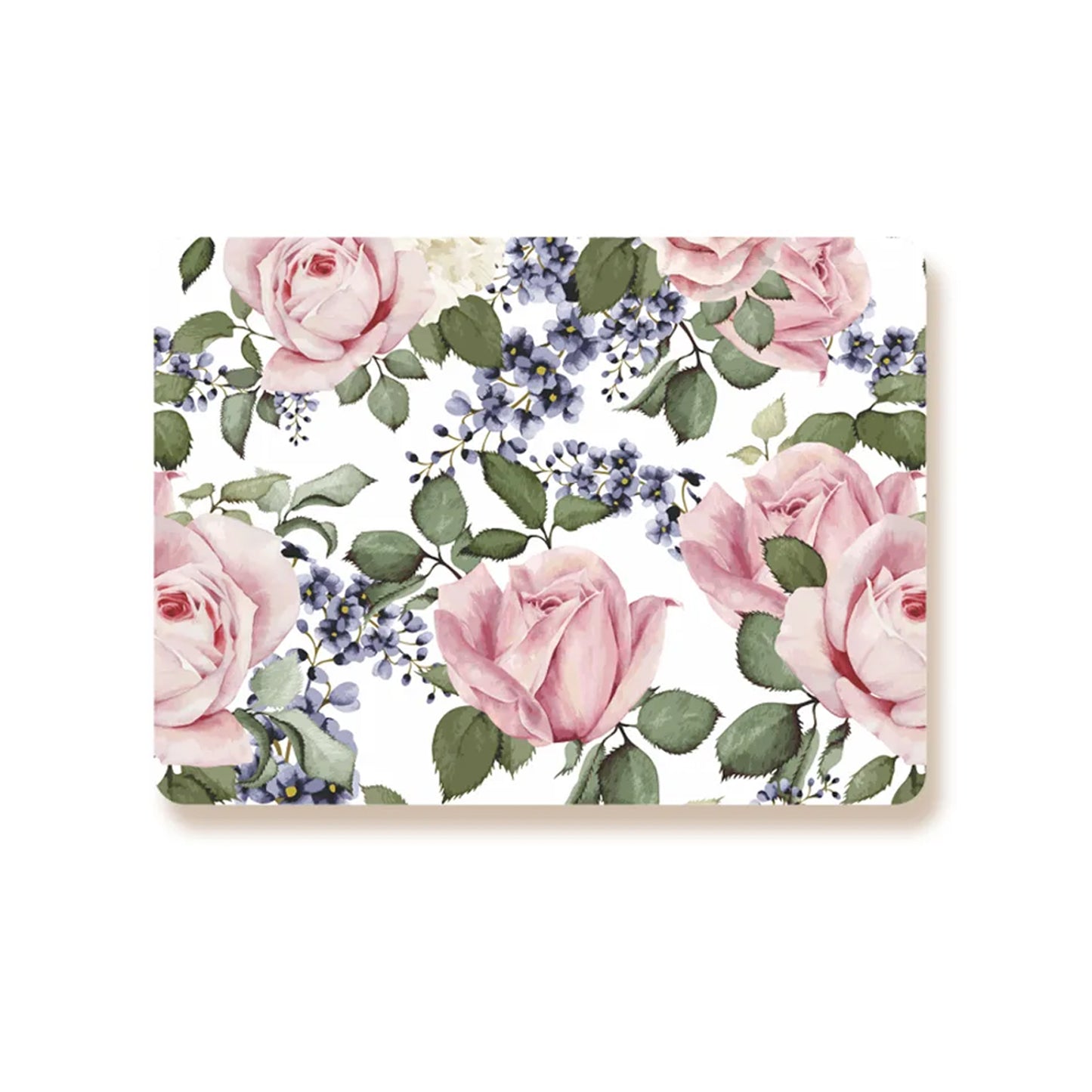 Rose buds and blue flowers Table Mat | TM 002 (set of 2)