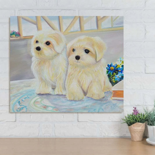 Cute Maltese Puppy Canvas