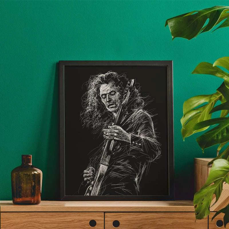 Guitarist Sketch Canvas | ART-039