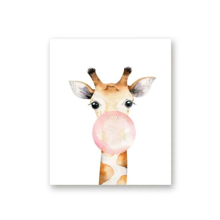 Cute Giraffe Canvas | ART-027