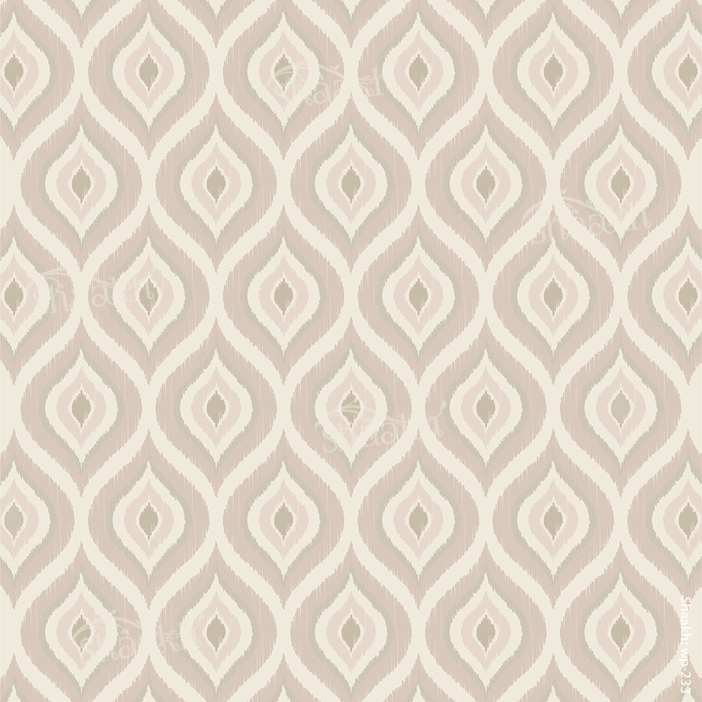 Taupe Ikkat Wallpaper |  WP 233