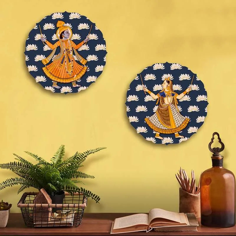 Radha Krishna Wall Plates | RWA 024