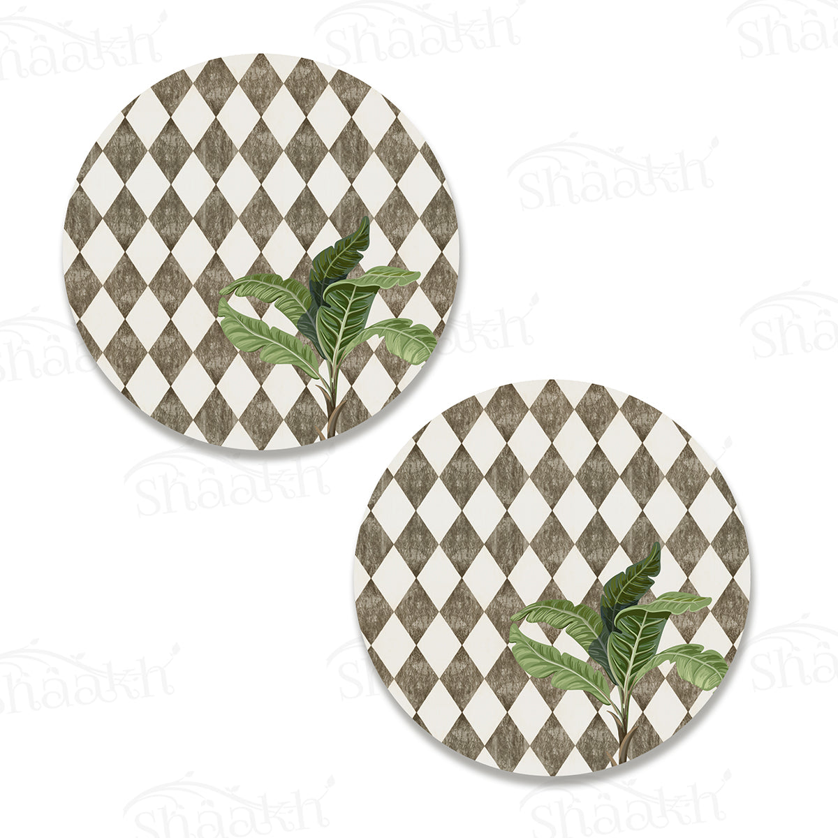 A Lone Palm on Vintage Background Coasters | CT 1139