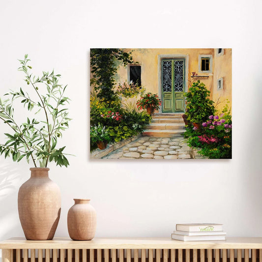 House With Patio Canvas