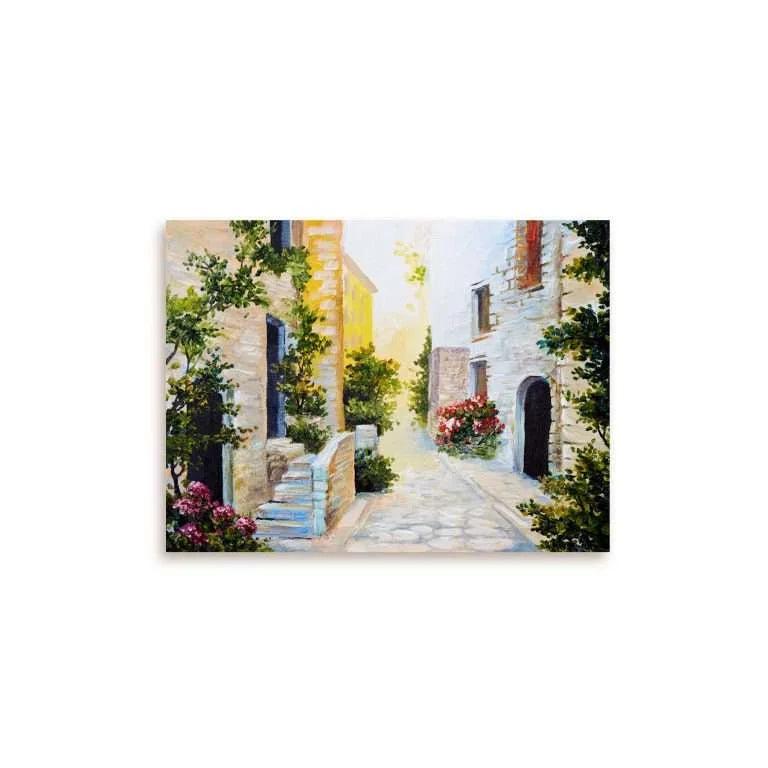 Colorful Italian Street Canvas