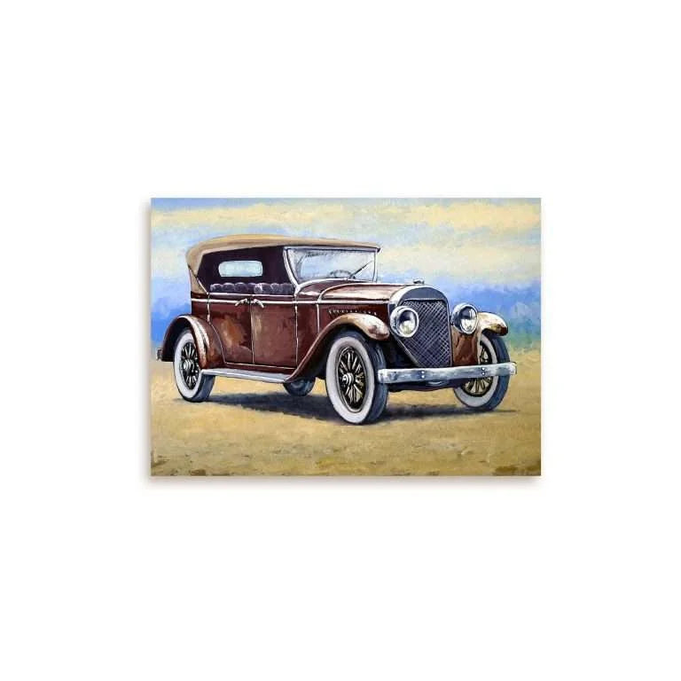 Rustic Retro Car Canvas | ART 074