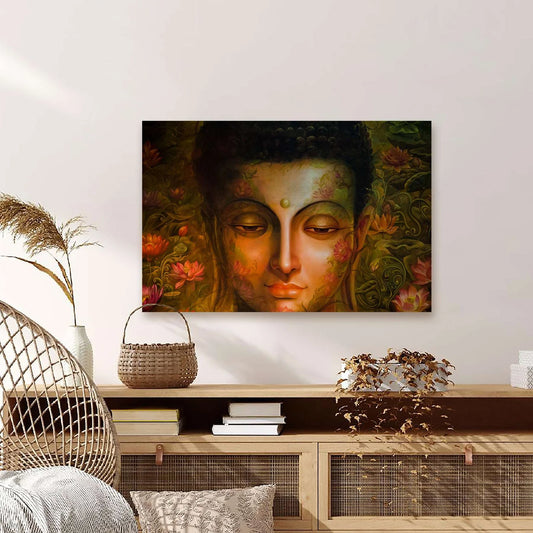 Buddha Face Canvas