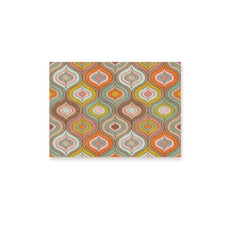 Multicolor Moroccan Pattern Canvas