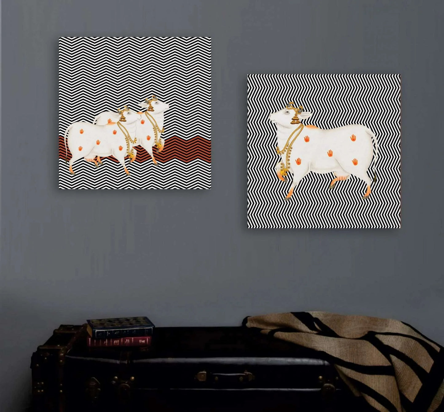 Kamdhenu Cows Canvas