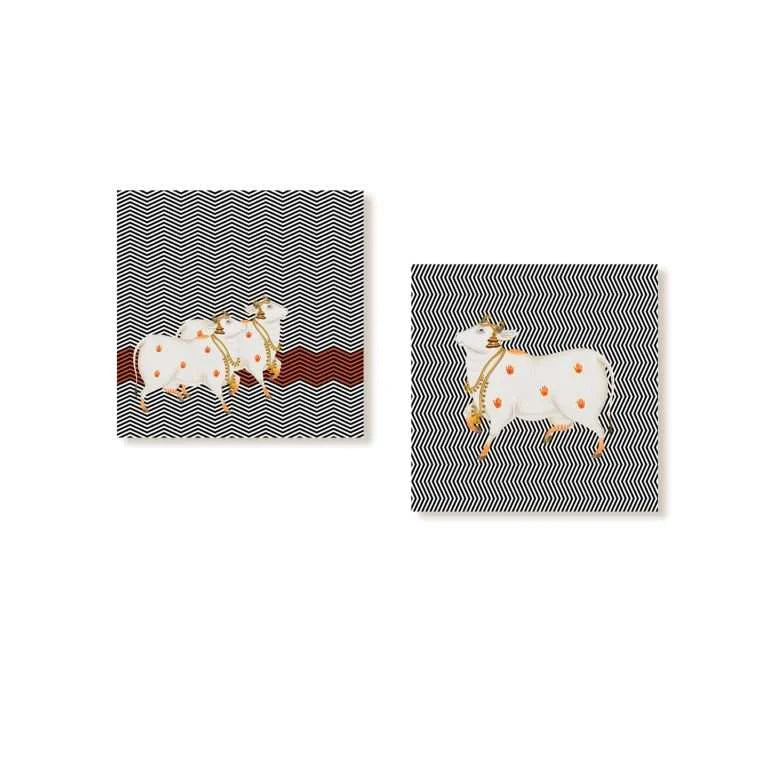 Kamdhenu Cows Canvas