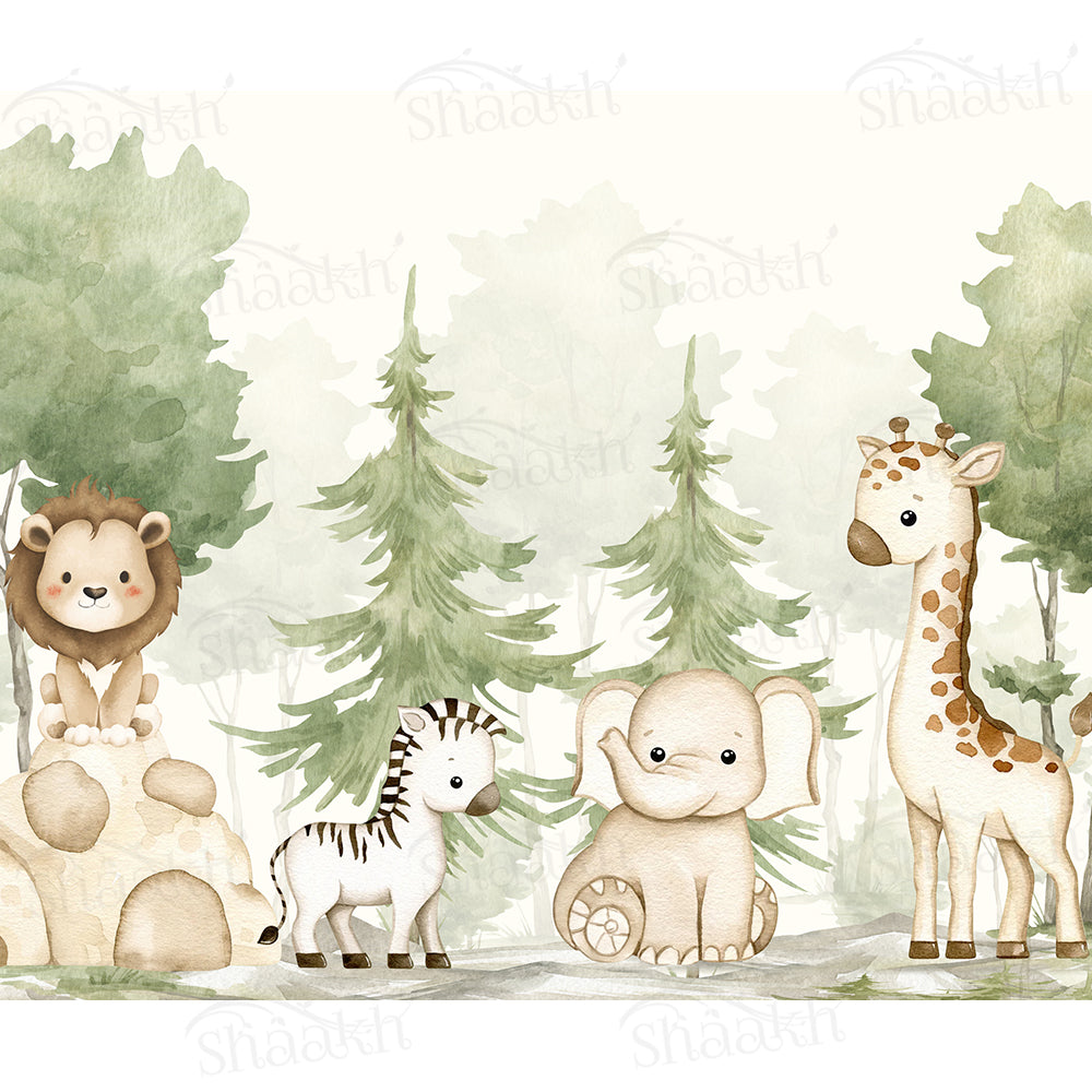 Animal Kingdom (Nursery) Wallpaper | WP 248
