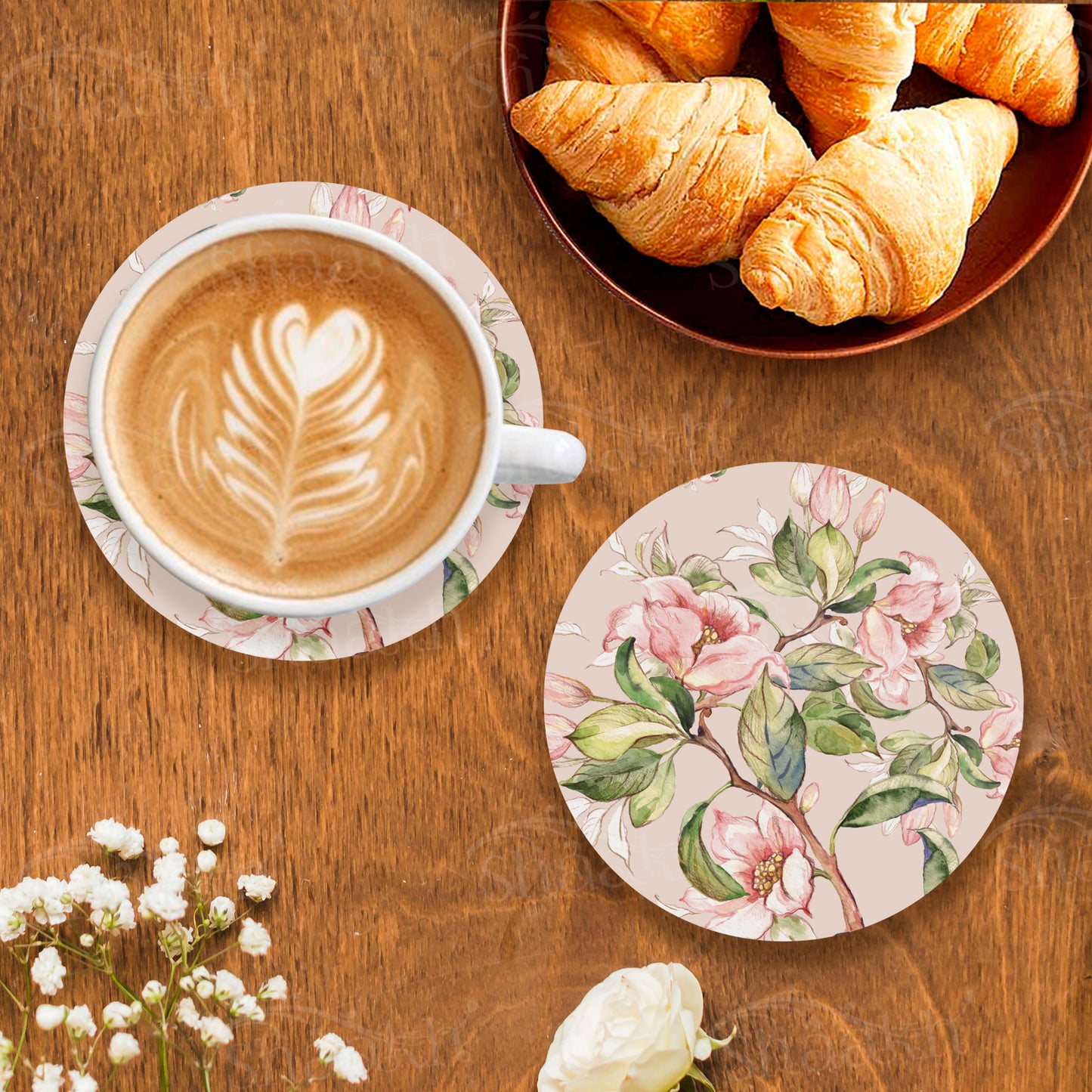 Branches Laden With Spring Flowers Coasters | CT 1102