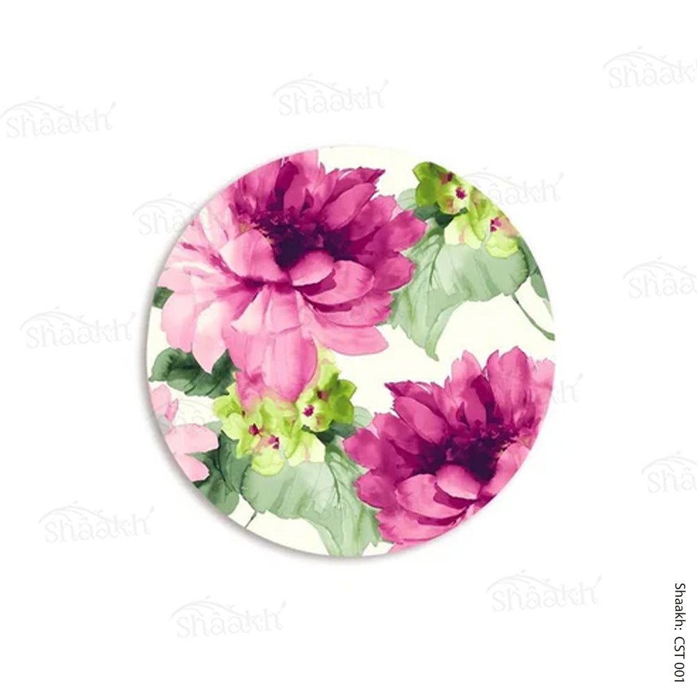 Fuchsia Flowers Trivets | CST 001 (Set of 2)
